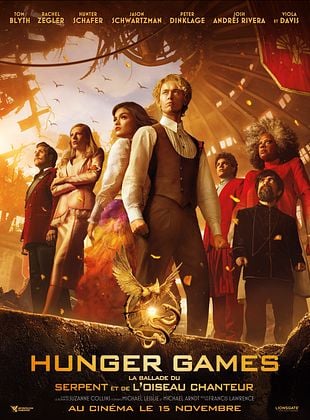 Affiche du film Hunger Games : La Ballade du serpent et de l'oiseau chanteur