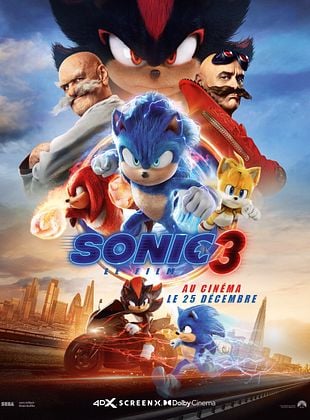 Affiche du film Sonic 3, le film